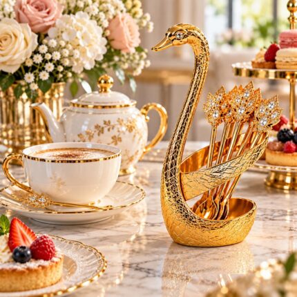 gold coffee spoons