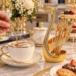 gold coffee spoons